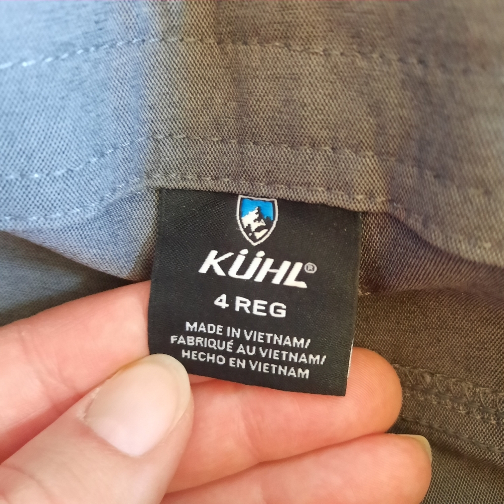 Kuhl Trekr Pants Charcoal Mid-rise Straight Leg Convertible Pants-Capris Size 4 - Picture 10 of 16